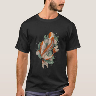 Mens Koi Carp Couple Loving Matching Swimming Fish T-Shirt