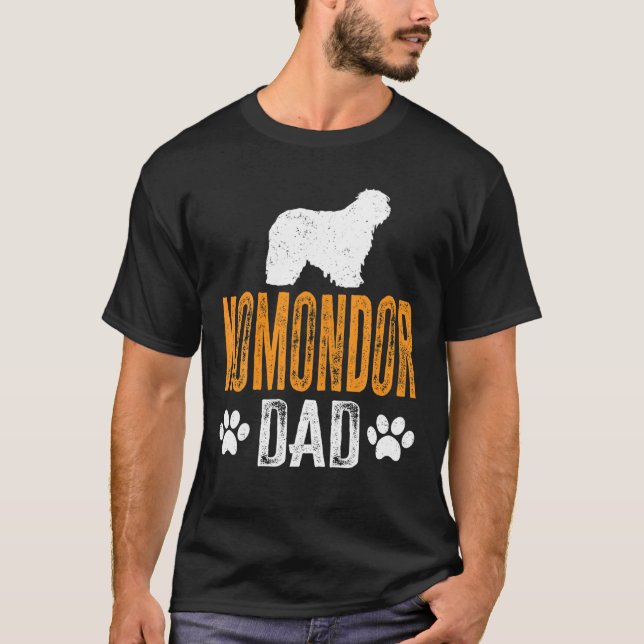 Mens Komondor Dad Gift Dog Daddy Komondor Father D T-Shirt (Front)