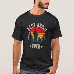 Mens Korean Fathers Day Best Aboji Ever Korea T-Shirt