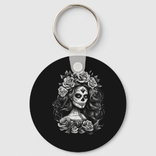 Mens La Catrina Day Of The Government Agencyd Key Ring