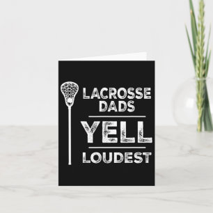 Mens Lacrosse Dad Fathers Day Sports Gift Tee Card