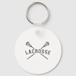 Men's Lacrosse Team Crossed Sticks Cool Colours Va Key Ring