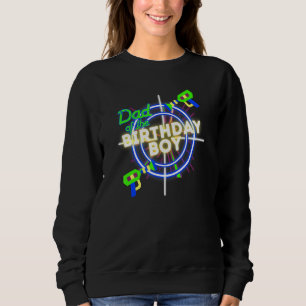 Mens Laser Tag Birthday Boy Lasertag Party Dad Mat Sweatshirt