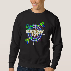Mens Laser Tag Birthday Boy Lasertag Party Dad Mat Sweatshirt