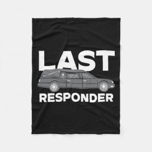 Mens Last Responder Wrestler - Mortigovernment Fleece Blanket