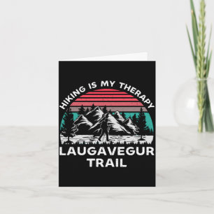 Mens laugavegur trail hiking is therapy outdoors card
