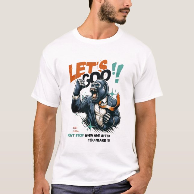 MEN'S LET'S GOO LESSONS LEARN BASIC TEE (Front)