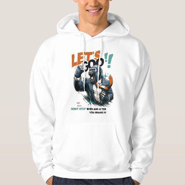 MEN'S LET'S GOO LESSONS LEARN PULLOVER HOODIE  (Front)