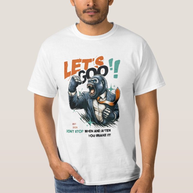 MEN'S LET'S GOO LESSONS LEARN VALUE T SHIRT  (Front)