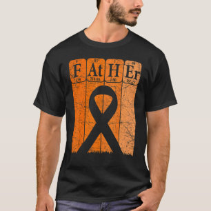 Mens Leukaemia Awareness Dad Periodic Table Elemen T-Shirt