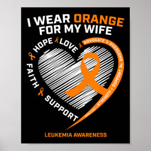Men's Leukaemia Awareness  Wife Husband  Leukaemia Poster