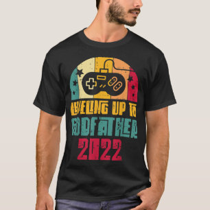 Mens Levelling Up To Godfather 2022 Game Controlle T-Shirt