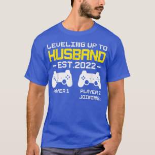 Mens Levelling up to Husband Est 2022 Promoted To T-Shirt