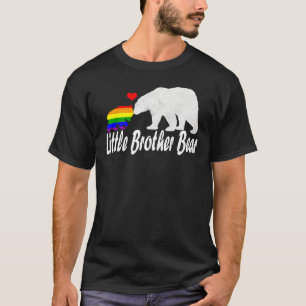 Mens Lgbt Little Brother Bear Gay Pride Equal Righ T-Shirt