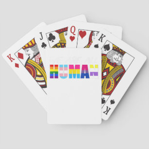 Mens LGBT Paint Splatters Gay Bear  Playing Cards