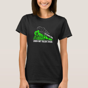 Mens Life Full Of Trains Locomotive Model Railway T-Shirt