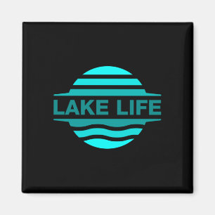 Mens life is better by the lake _ men and women  magnet