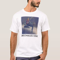 Mens light tees - Cosmic Mime