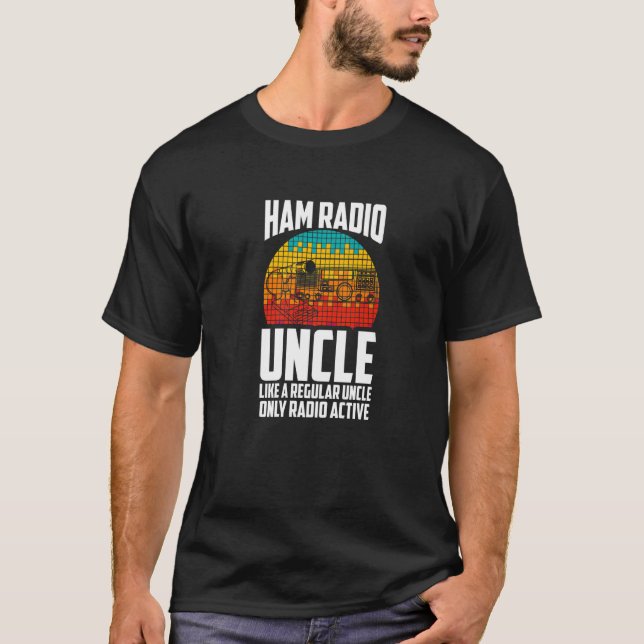 Mens Like A Regular Uncle Only Radio Active Ham Ra T-Shirt (Front)