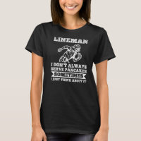 Mens Lineman I don't always serve pancakes Lineman