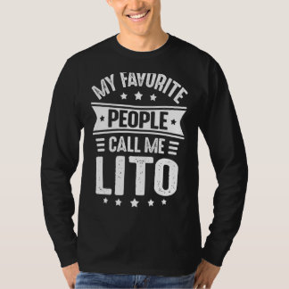 Mens Lito Father's Day For Men My Favourite People T-Shirt