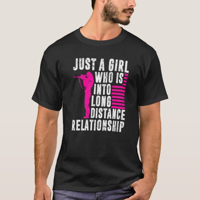 Mens Long Range Shooting Just A Girl Long Distance T-Shirt (Front)