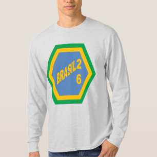 Men's Long Sleeve T-Shirt ash  BRASIL  26