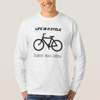 Men's long sleeve T-shirt, "Life is a Cycle" T-Shirt