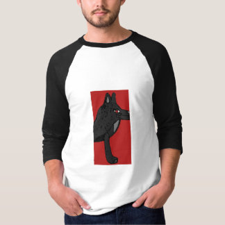 Men's long sleeve T-shirt with Brook wolf design