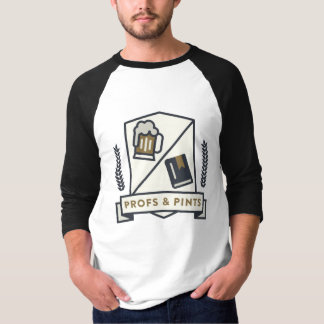 Men's long-sleeved t-shirt, crest front, plain bac T-Shirt