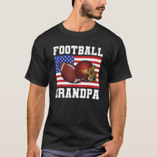 Mens Love My Boy Football Grandpa T-Shirt