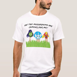 Mens-Luchador Mushrooms Shirt