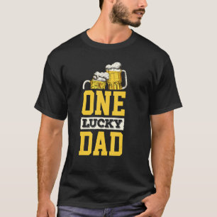 Men's Luckiest Dad Ever Saint Patrick's Day Shamro T-Shirt