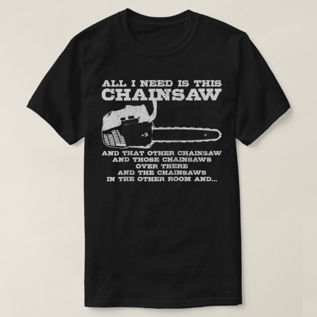 Mens Lumberjack Chainsaw Logger Tree Surgeon Wood  T-Shirt (Design Front)