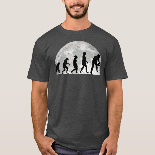 Mens Lumberjack Evolution Moon Forester Chainsaw T-Shirt (Front)