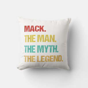 Mens Mack The Man The Myth The Legend Cushion