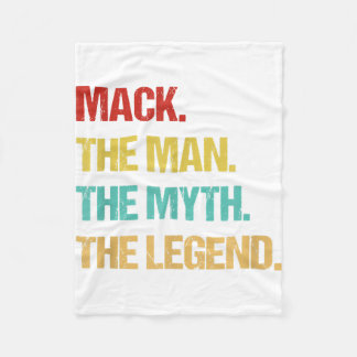 Mens Mack The Man The Myth The Legend Fleece Blanket