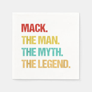 Mens Mack The Man The Myth The Legend Napkin