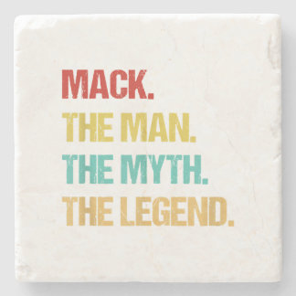 Mens Mack The Man The Myth The Legend Stone Coaster