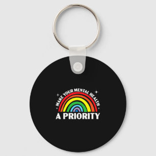Mens make mental health a priority end the stigma key ring