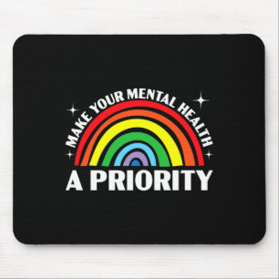 Mens make mental health a priority end the stigma mouse pad