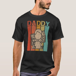 Mens Makeup Artist Retro Style Vintage Daddy Graph T-Shirt