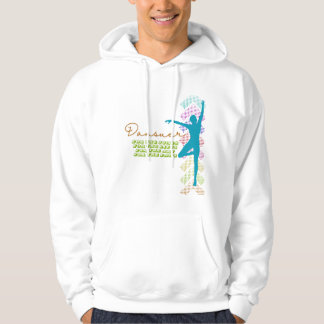 Mens Male Boys Ballet Dansuer Dancer Jump Leap Hoodie