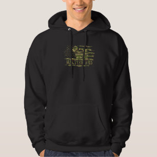 Mens Maltese Dad Camouflage American Flag Patrioti Hoodie