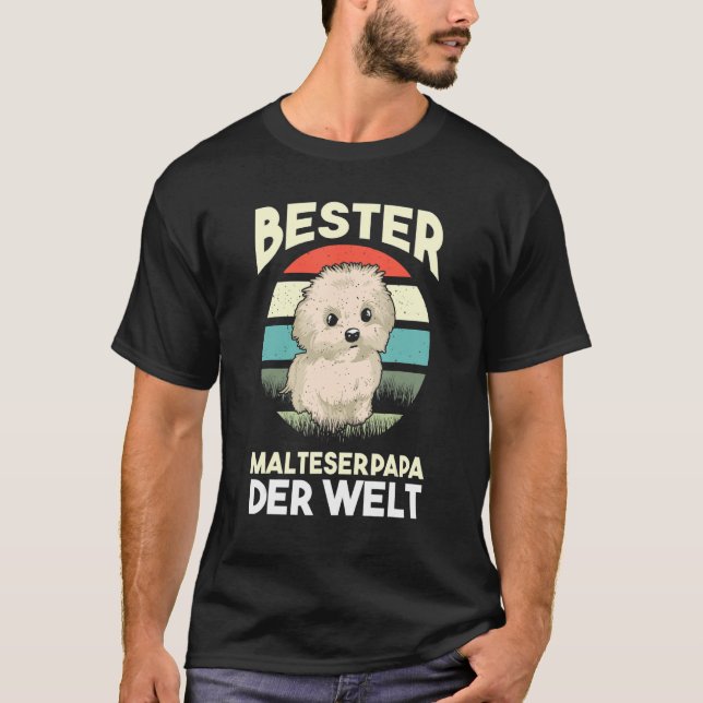 Mens Maltese Maltese Dad T-Shirt (Front)
