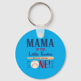 Mens Mama Mum First Birthday Little Rookie Key Ring