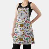 Mens Man Cave Tool Shed Handyman Cool Patterned Apron (Insitu)