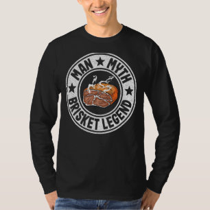 Mens Man Myth Brisket Legend Dad Barbecue Grilling T-Shirt