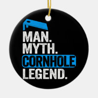 Mens Man Myth Cornhole Legend Daddy Corn Hole Dad