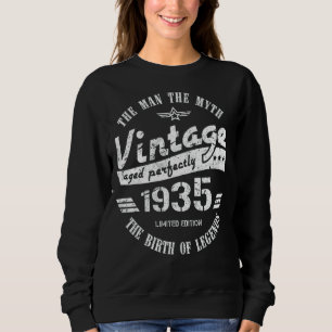 Mens Man Myth Legend 1935 87th Birthday For 87 Yea Sweatshirt